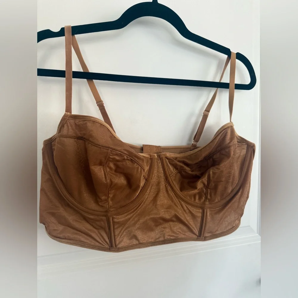 NWT SKIMS Glissenette Cropped Corset Top - Picture 3 of 5